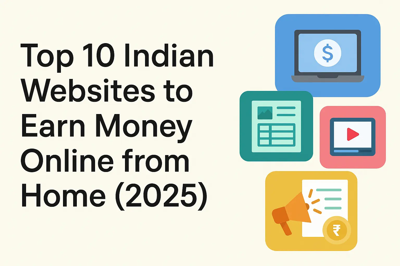 Top 10 Indian Websites to Earn Money Online from Home in 2025 | Work from Home