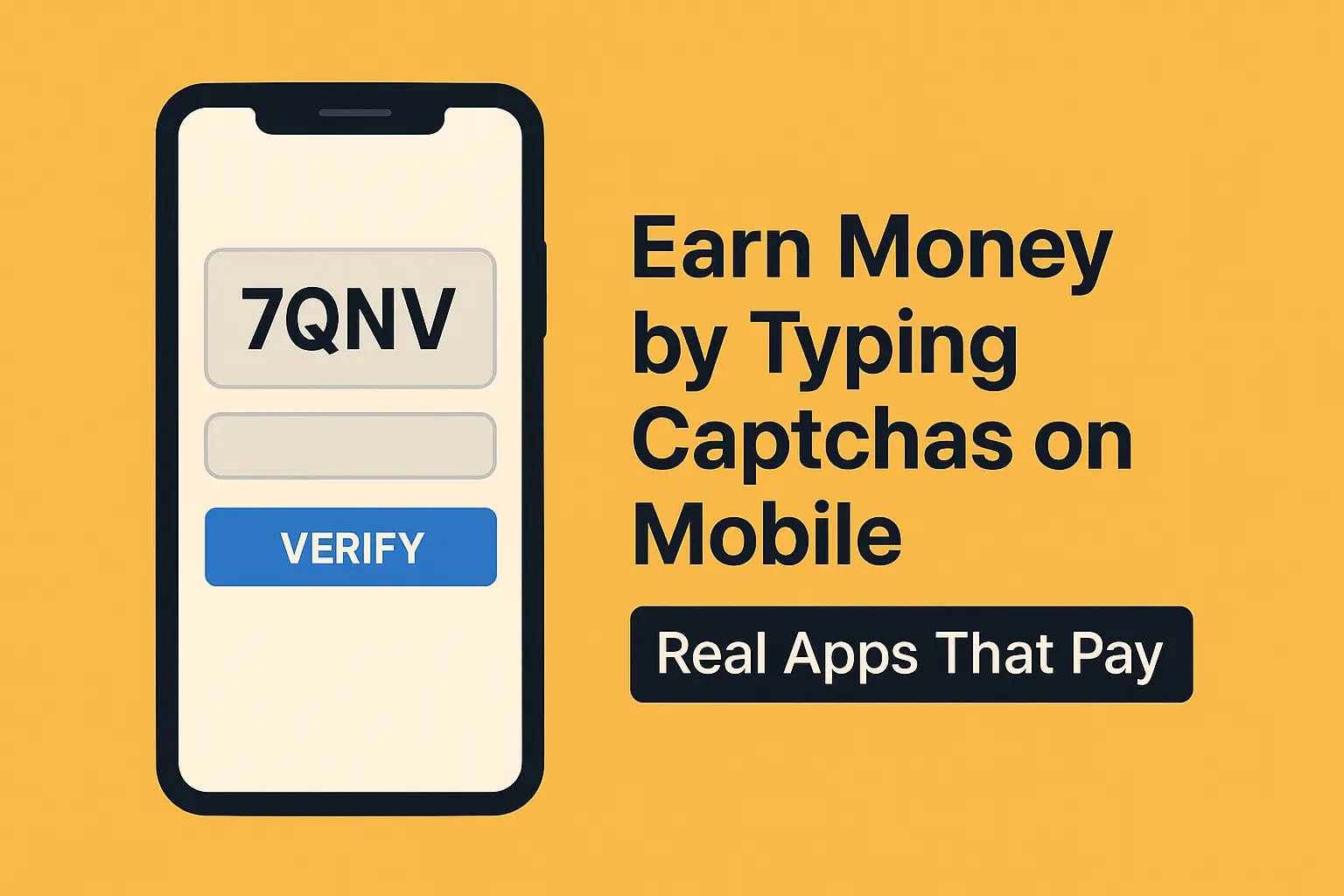 Earn Money by Typing Captchas on Mobile in 2025 – Real Apps That Pay