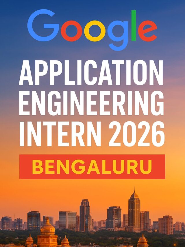Google Application Engineering Intern 2026 – Winter Internship